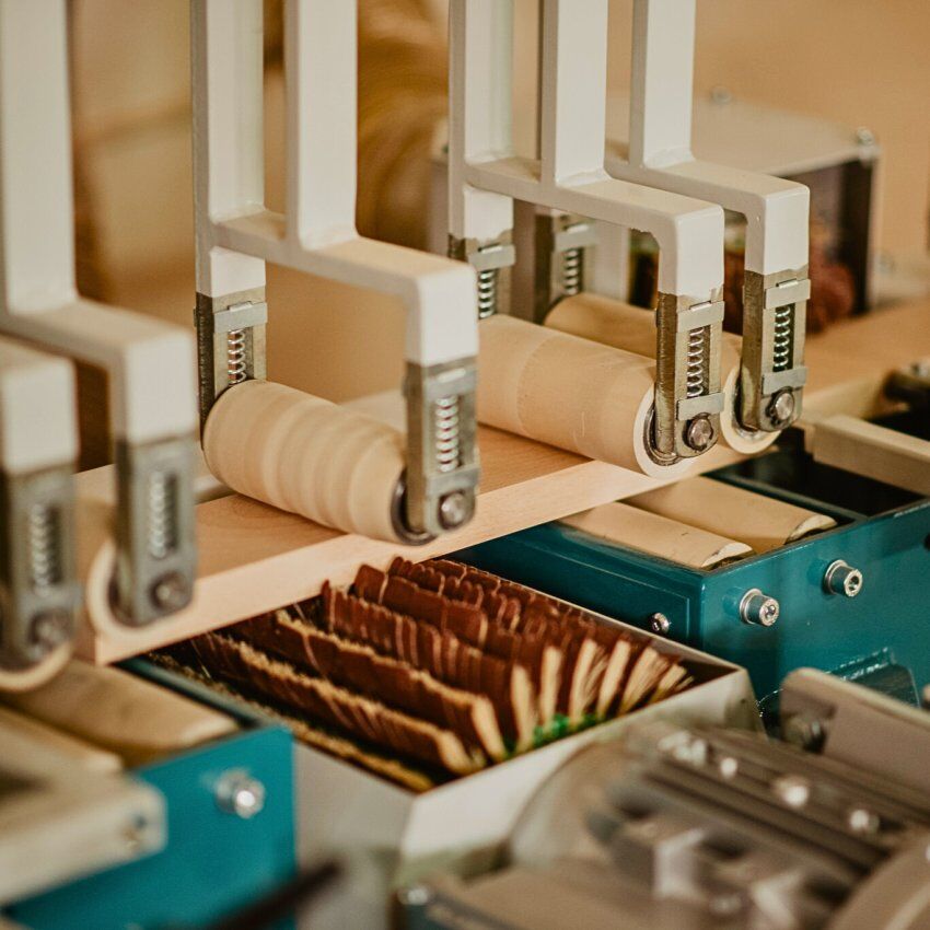 Obróbka drewna - szlifowanie, szlifierka 8-głowicowa